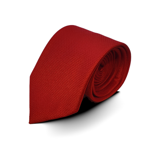 Stropdas en pochet  Rood Structuur