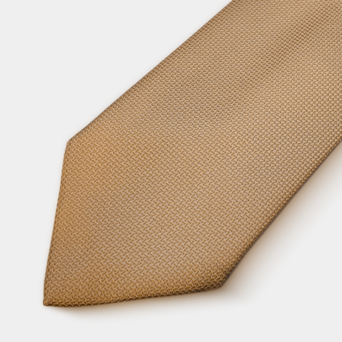 Stropdas en pochet Structuur Goud