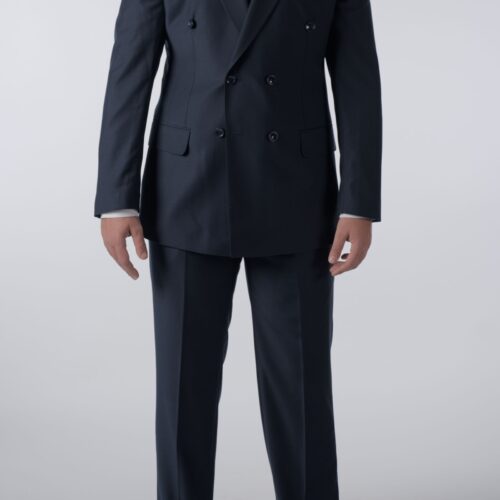 2 Delig Double Brest Blauw