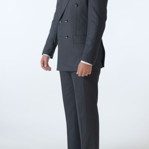 2 delig Double Brest Blauw Gestreept