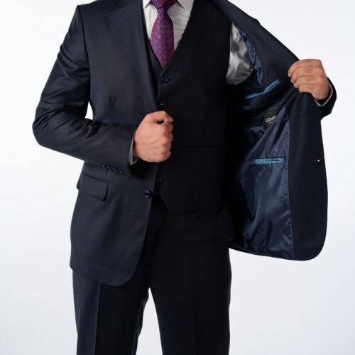 3 Delig Blauw 44%Wol