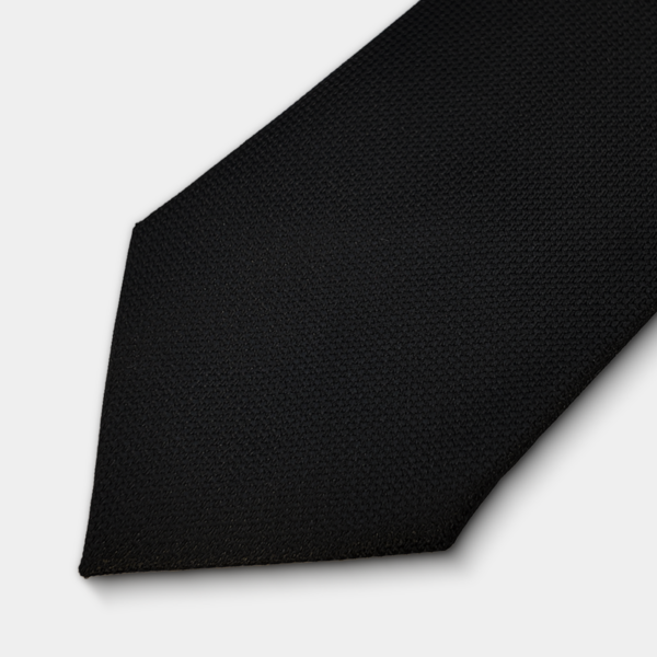 Stropdas en pochet  Zwart Structuur