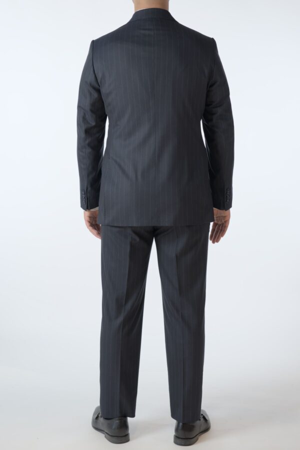 2 delig Double Brest Blauw Gestreept