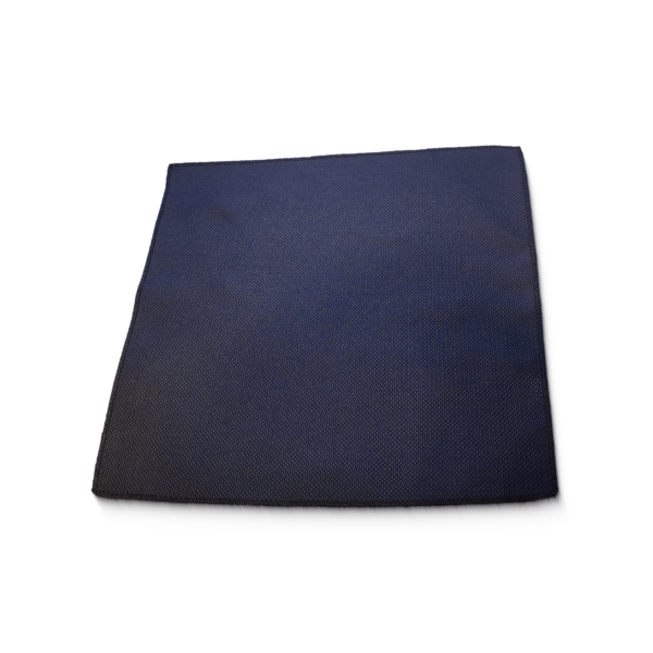 Stropdas en Pochet Structuur Donkerblauw