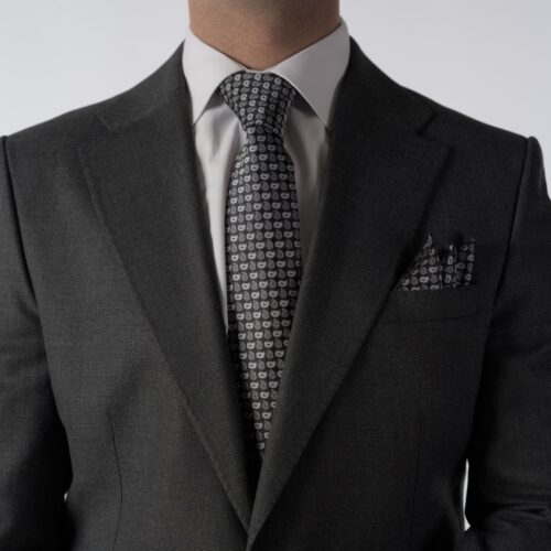 2 Delig Motief Donker Grijs