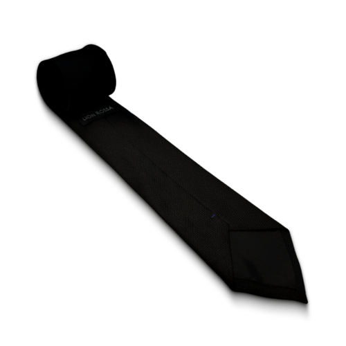 Stropdas en pochet  Zwart Structuur