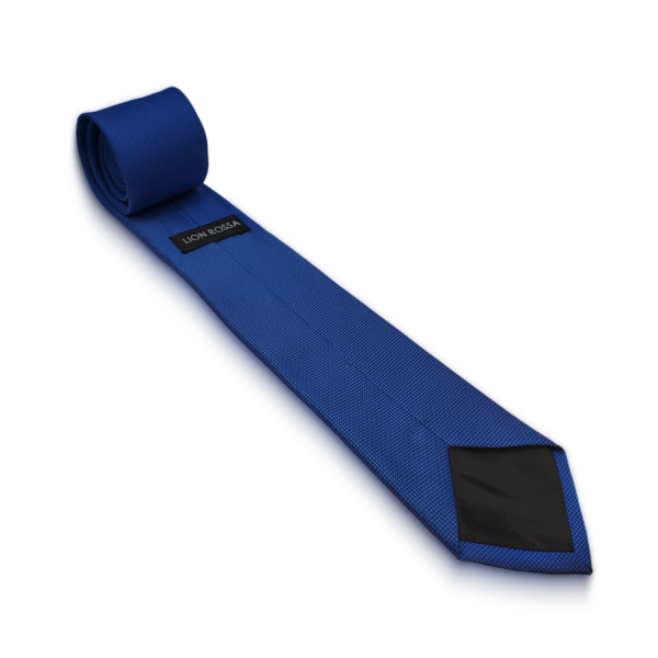 Stropdas en pochet Blauw Structuur