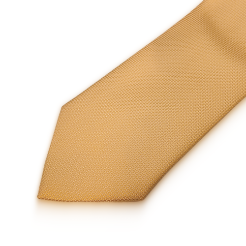 Stropdas en pochet Geel Structuur