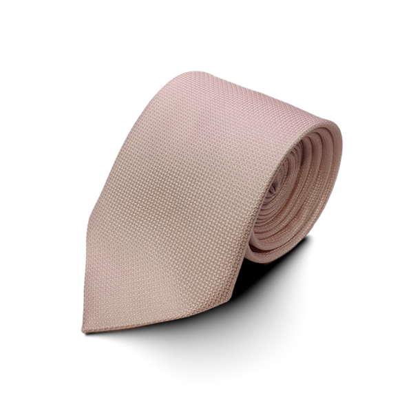 Stropdas en pochet  Zalmroze