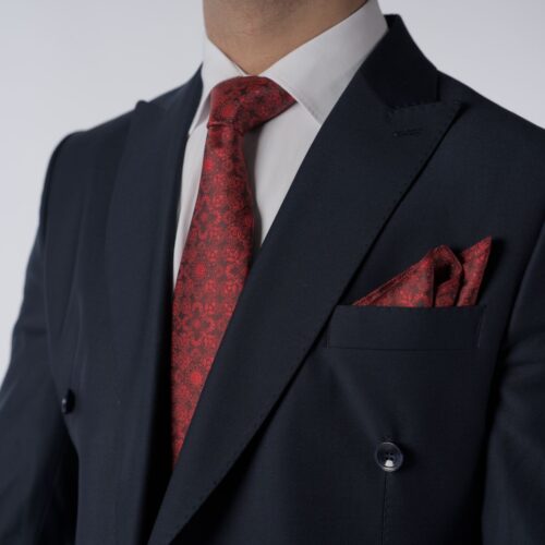 2 Delig Double Brest Blauw