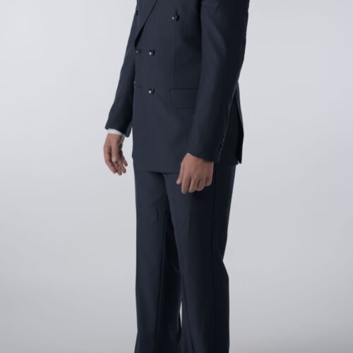 2 Delig Double Brest Blauw