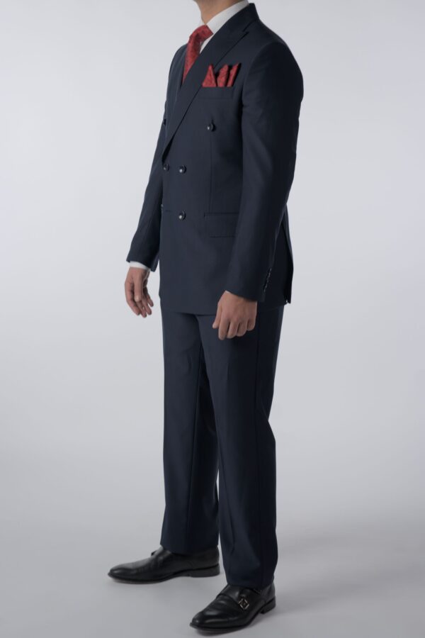 2 Delig Double Brest Blauw