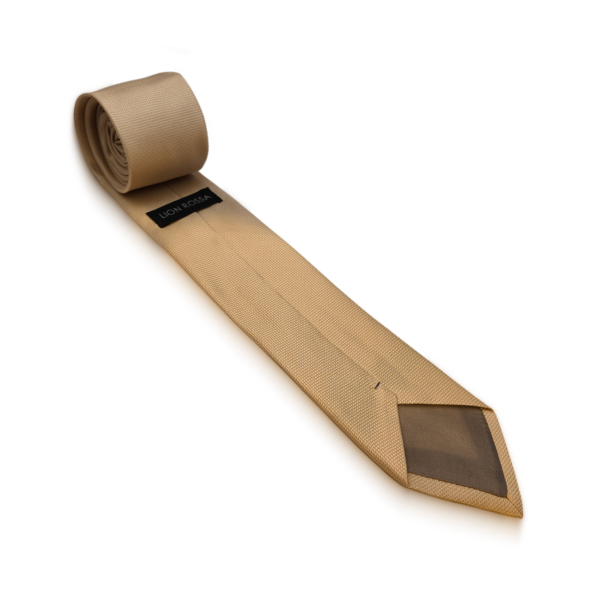 Stropdas en pochet Structuur Goud