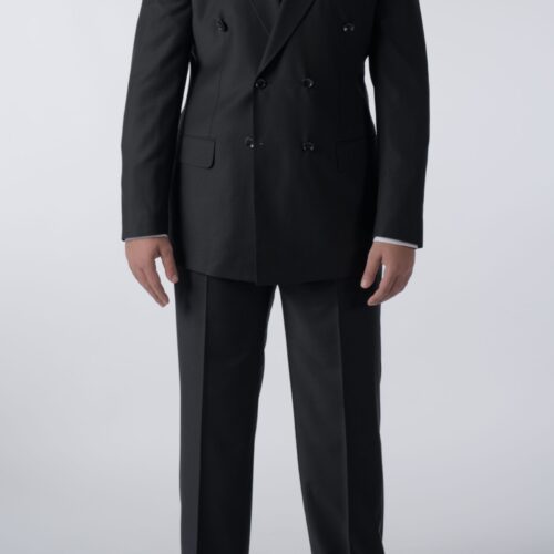 2 Delig Double Brest Zwart