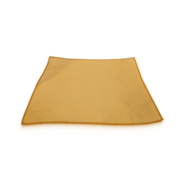 Stropdas en pochet Geel Structuur