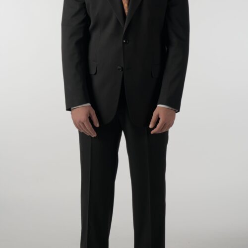 2-Delig 88% Wol Zwart