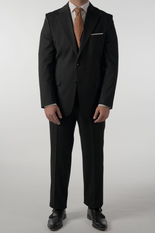 2-Delig 88% Wol Zwart