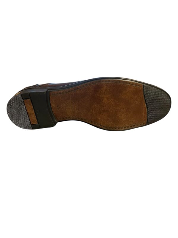 Heren Leren Schoen Bruin Dubbel