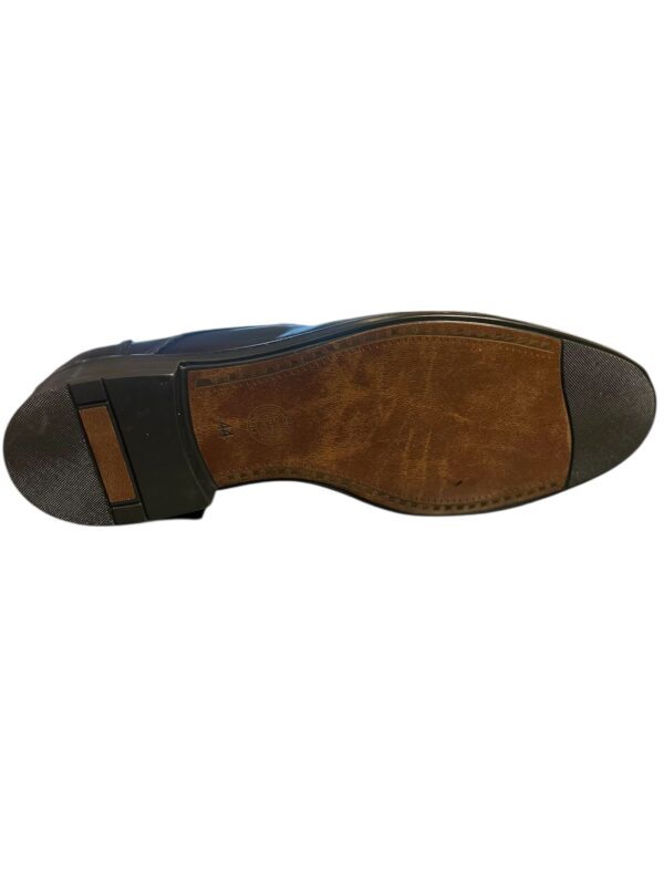 Heren Leren Schoen Donker Blauw