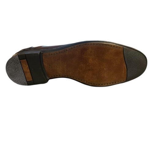 Heren Leren Schoen Bruin Dubbel