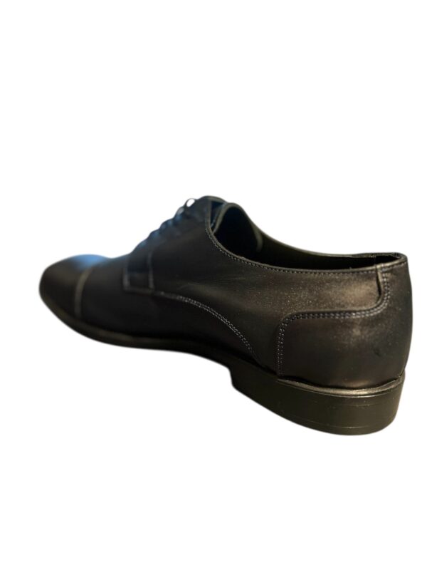 Heren Leren Schoen Donker Blauw